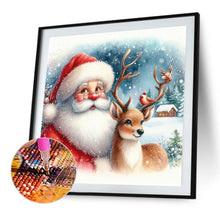 Load image into Gallery viewer, Diamond Painting - Full Square - Santa Claus watching snow scene (30*30CM)
