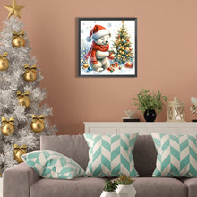 Load image into Gallery viewer, Diamond Painting - Full Square - Winter white bear and Christmas tree (30*30CM)
