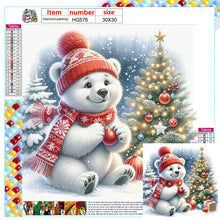 Load image into Gallery viewer, Diamond Painting - Full Square - Winter white bear prepares accessories (30*30CM)
