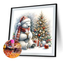 Load image into Gallery viewer, Diamond Painting - Full Square - Winter white bear waiting for time (30*30CM)
