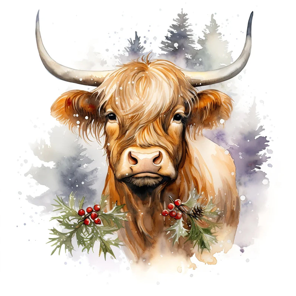 Diamond Painting - Full Round - highland cattle (35*35CM)