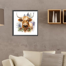 Load image into Gallery viewer, Diamond Painting - Full Round - highland cattle (35*35CM)
