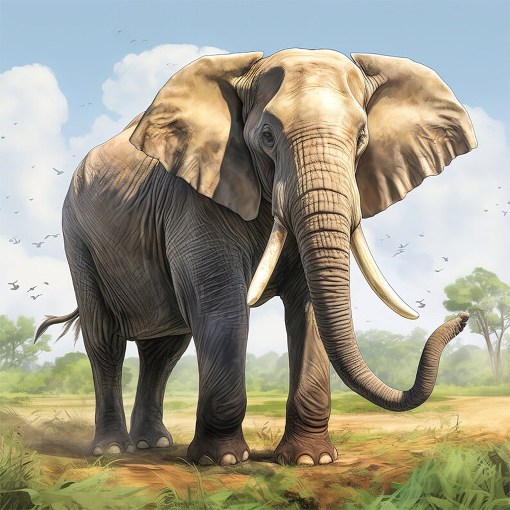 Diamond Painting - Full Round - elephant (35*35CM)