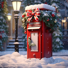 Load image into Gallery viewer, Diamond Painting - Full Round - red flower pavilion (35*35CM)
