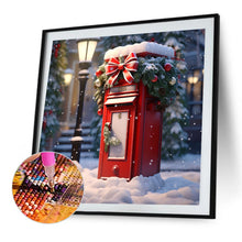 Load image into Gallery viewer, Diamond Painting - Full Round - red flower pavilion (35*35CM)
