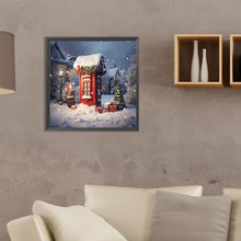 Load image into Gallery viewer, Diamond Painting - Full Round - red flower pavilion (35*35CM)
