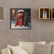 Load image into Gallery viewer, Diamond Painting - Full Round - red flower pavilion (35*35CM)
