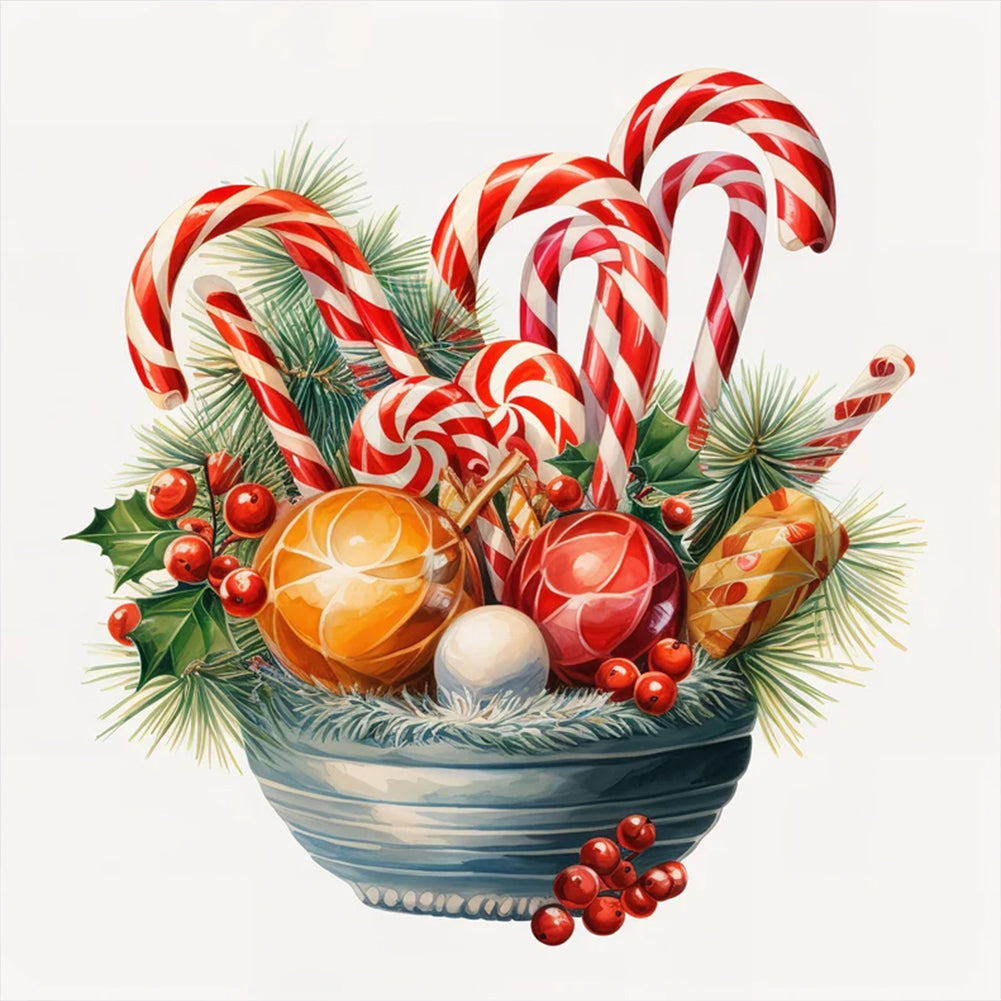 Diamond Painting - Full Round - Christmas candy (35*35CM)