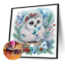 Load image into Gallery viewer, Diamond Painting - Partial Special Shaped - winter owl (30*30CM)

