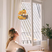 Load image into Gallery viewer, Acrylic Pumpkin Afternoon Tea Single-Sided DIY Diamond Painting Hanging Pendant
