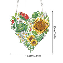 Load image into Gallery viewer, Love Sunflower Special Shaped Diamond Painting Hanging Wreath for Home Decor(#4)
