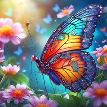 Load image into Gallery viewer, Diamond Painting - Full Round - Colorful butterflies and flowers (30*30CM)

