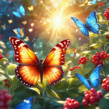 Load image into Gallery viewer, Diamond Painting - Full Round - Colorful butterflies¡¤Butterflies (30*30CM)
