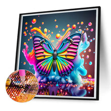 Load image into Gallery viewer, Diamond Painting - Full Round - Colorful butterfly¡¤Watercolor (30*30CM)
