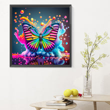 Load image into Gallery viewer, Diamond Painting - Full Round - Colorful butterfly¡¤Watercolor (30*30CM)
