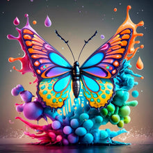Load image into Gallery viewer, Diamond Painting - Full Round - Colorful Butterfly¡¤Colorful Mist (30*30CM)
