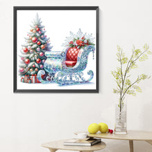 Load image into Gallery viewer, Diamond Painting - Full Round - Sleigh Christmas tree (30*30CM)
