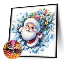 Load image into Gallery viewer, Diamond Painting - Full Round - broken wall santa (30*30CM)
