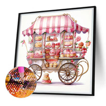 Load image into Gallery viewer, Diamond Painting - Full Round - Pink dessert shop trolley (30*30CM)
