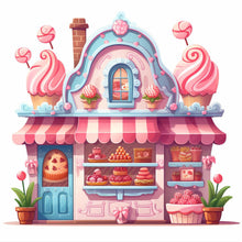 Load image into Gallery viewer, Diamond Painting - Full Round - Pink dessert shop trolley (30*30CM)
