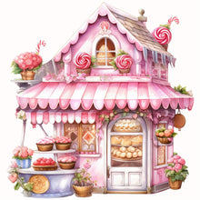 Load image into Gallery viewer, Diamond Painting - Full Round - Pink dessert shop trolley (30*30CM)
