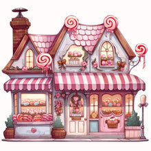 Load image into Gallery viewer, Diamond Painting - Full Round - Pink dessert shop trolley (30*30CM)
