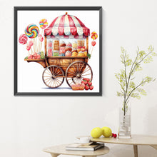 Load image into Gallery viewer, Diamond Painting - Full Round - Pink dessert shop trolley (30*30CM)
