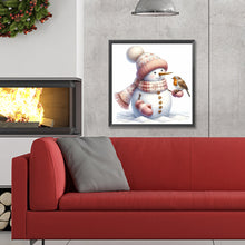 Load image into Gallery viewer, Diamond Painting - Full Round - pink snowman (30*30CM)
