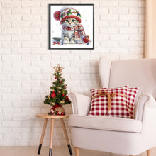 Load image into Gallery viewer, Diamond Painting - Partial Special Shaped - Christmas kitten (30*30CM)
