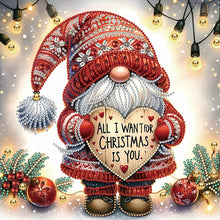 Load image into Gallery viewer, Diamond Painting - Partial Special Shaped - christmas gnome (30*30CM)
