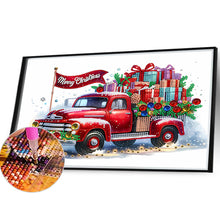 Load image into Gallery viewer, Diamond Painting - Partial Special Shaped - Christmas car (40*30CM)
