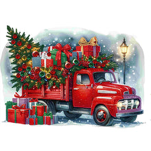 Load image into Gallery viewer, Diamond Painting - Partial Special Shaped - Christmas car (40*30CM)
