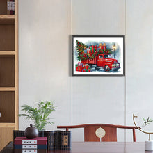 Load image into Gallery viewer, Diamond Painting - Partial Special Shaped - Christmas car (40*30CM)
