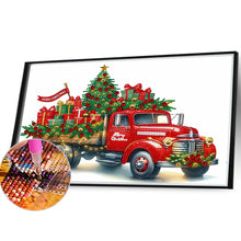 Load image into Gallery viewer, Diamond Painting - Partial Special Shaped - Christmas car (40*30CM)
