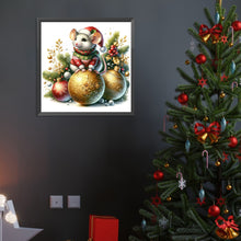 Load image into Gallery viewer, Diamond Painting - Full Round - winter mouse (40*40CM)
