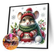 Load image into Gallery viewer, Diamond Painting - Full Round - Mouse under the snow (40*40CM)
