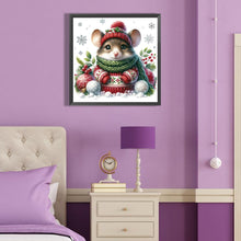 Load image into Gallery viewer, Diamond Painting - Full Round - Mouse under the snow (40*40CM)

