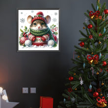 Load image into Gallery viewer, Diamond Painting - Full Round - Mouse under the snow (40*40CM)

