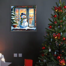 Load image into Gallery viewer, Diamond Painting - Full Round - Christmas snowman (40*40CM)
