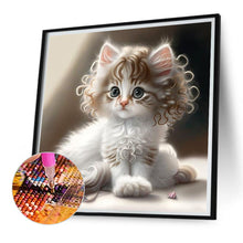 Load image into Gallery viewer, Diamond Painting - Full Square - white cat (30*30CM)
