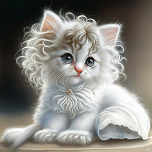 Load image into Gallery viewer, Diamond Painting - Full Square - white cat (30*30CM)
