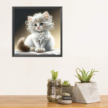 Load image into Gallery viewer, Diamond Painting - Full Square - white cat (30*30CM)
