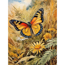 Load image into Gallery viewer, Diamond Painting - Full Square - butterfly in reeds (35*45CM)

