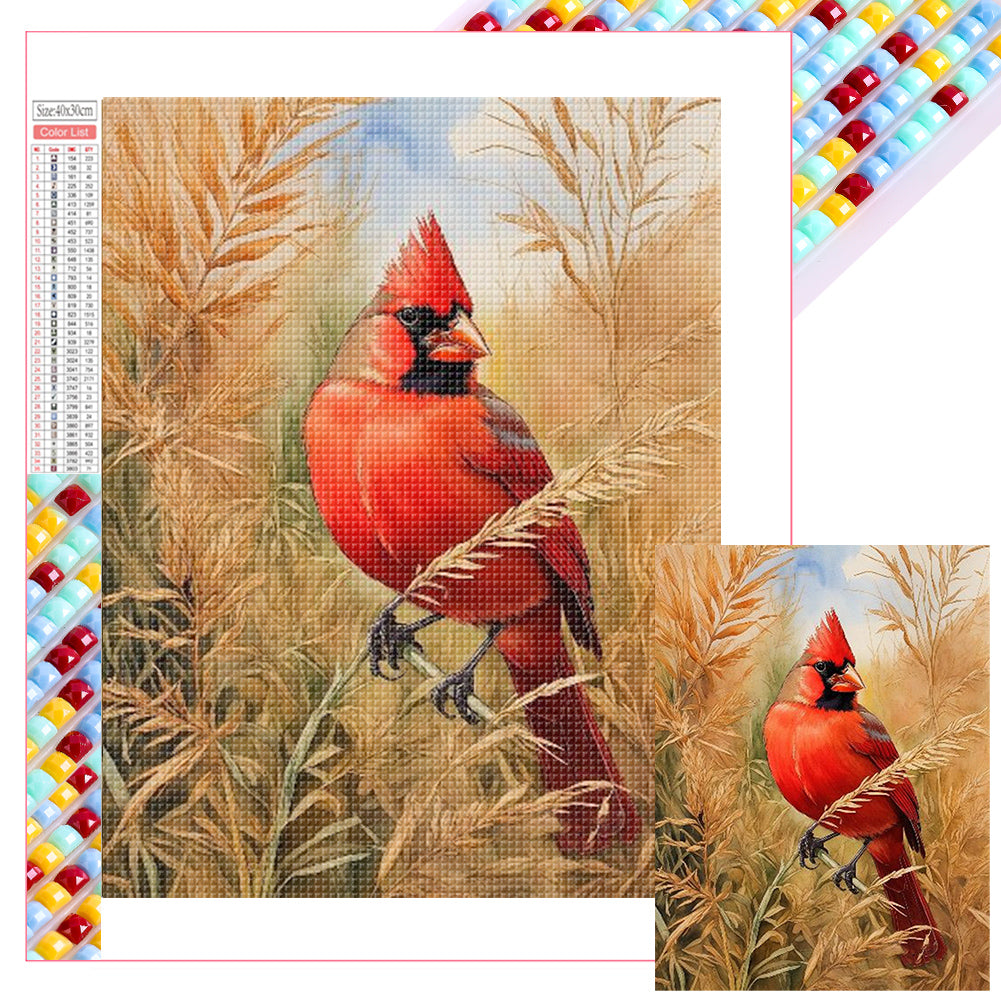 Diamond Painting - Full Square - bird in reeds (35*45CM)