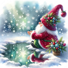 Load image into Gallery viewer, Diamond Painting - Full Round - Goblin and Snowy Night (30*30CM)
