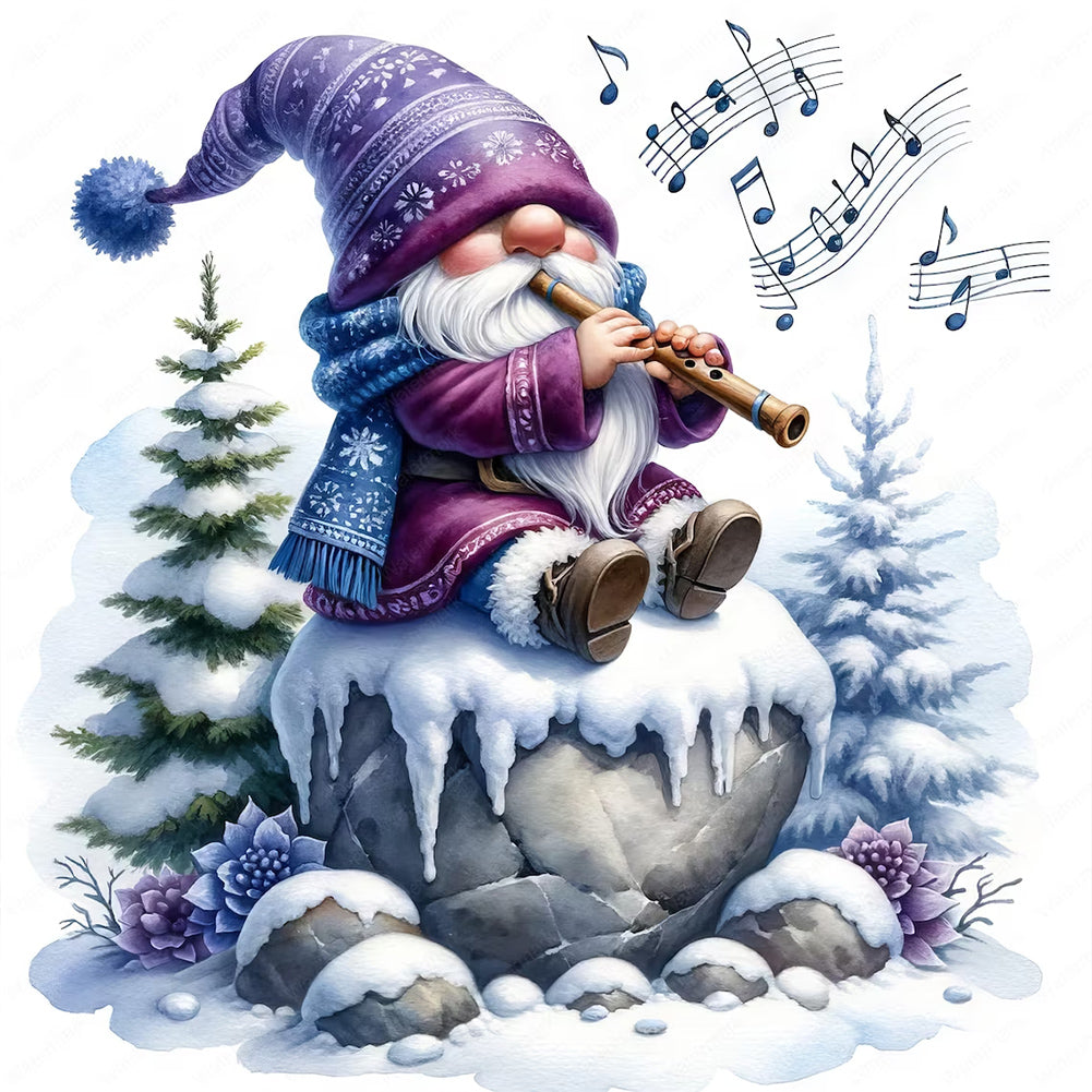 Diamond Painting - Full Round - Goblin plays the flute (30*30CM)