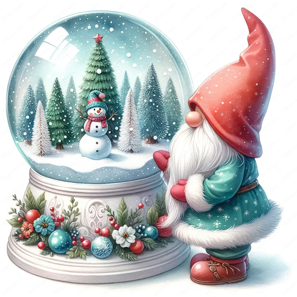 Diamond Painting - Full Round - Goblin and crystal ball (30*30CM)