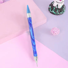 Load image into Gallery viewer, Double-End Manicure Point Drill Pen with Clay Glue Nail Art Tool for Women(Blue)
