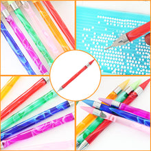 Load image into Gallery viewer, Double-End Manicure Point Drill Pen with Clay Glue Nail Art Tool for Women (Red)
