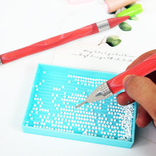 Load image into Gallery viewer, Double-End Manicure Point Drill Pen with Clay Glue Nail Art Tool for Women (Red)
